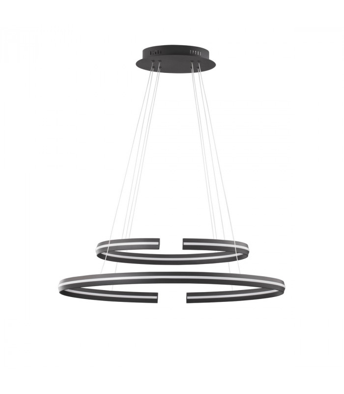 Torrente Integrated LED Pendant Ceiling Light Sandy Black Aluminium Adjustable LED 55W 2475Lm 3000K-1