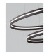 Torrente Integrated LED Pendant Ceiling Light Sandy Black Aluminium Adjustable LED 55W 2475Lm 3000K-7