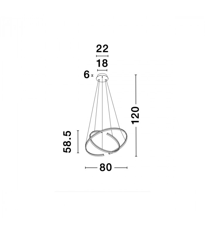 Torrente Integrated LED Pendant Ceiling Light Sandy Black Aluminium Adjustable LED 93W 3422Lm 3000K-7
