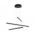 Lior Integrated LED Pendant Ceiling Light Sandy Black Aluminium LED 40W 2890Lm 3000K-1