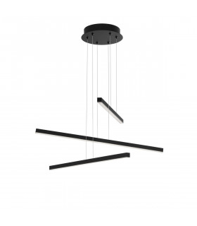 Lior Integrated LED Pendant Ceiling Light Sandy Black Aluminium LED 40W 2890Lm 3000K-1