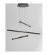 Lior Integrated LED Pendant Ceiling Light Sandy Black Aluminium LED 40W 2890Lm 3000K-3