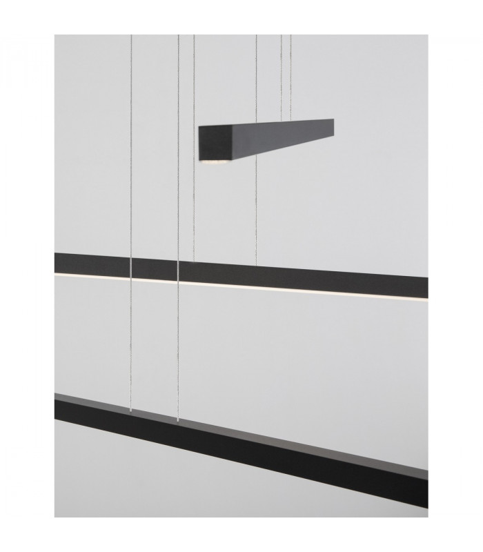 Lior Integrated LED Pendant Ceiling Light Sandy Black Aluminium LED 40W 2890Lm 3000K-6