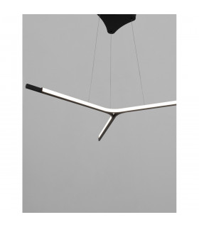 Oderick Integrated LED Pendant Ceiling Light Sandy Black Aluminium LED 45W 2080Lm 3000K-2