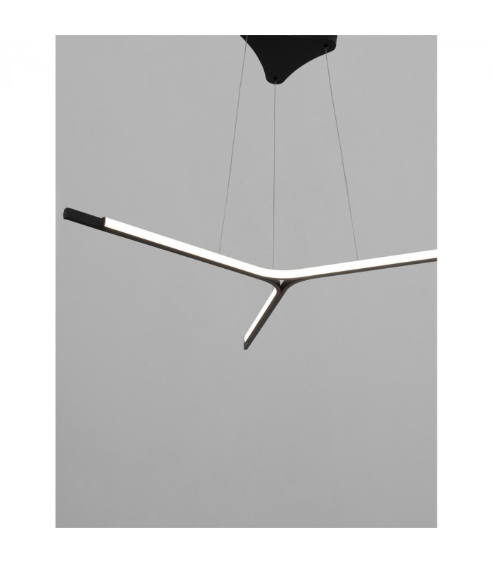 Oderick Integrated LED Pendant Ceiling Light Sandy Black Aluminium LED 45W 2080Lm 3000K-2