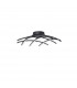 Gropius Integrated LED Semi Flush Light Dimmable Sandy Black AluminiumLED 36W 1800Lm 3000KD : 59-1