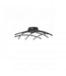 Gropius Integrated LED Semi Flush Light Dimmable Sandy Black AluminiumLED 36W 1800Lm 3000KD : 59-1