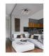 Gropius Integrated LED Semi Flush Light Dimmable Sandy Black AluminiumLED 36W 1800Lm 3000KD : 59-2
