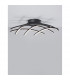 Gropius Integrated LED Semi Flush Light Dimmable Sandy Black AluminiumLED 36W 1800Lm 3000KD : 59-4