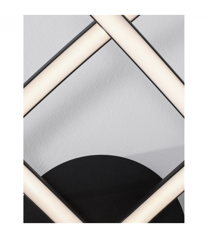 Gropius Integrated LED Semi Flush Light Dimmable Sandy Black AluminiumLED 36W 1800Lm 3000KD : 59-5