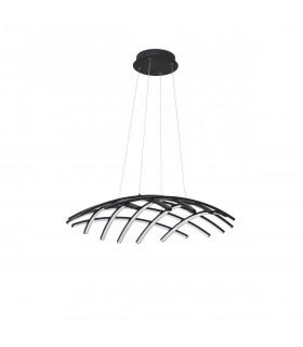 Gropius Integrated LED Pendant Ceiling Light Dimmable Sandy Black Aluminium LED 83W 4000Lm 3000K-1