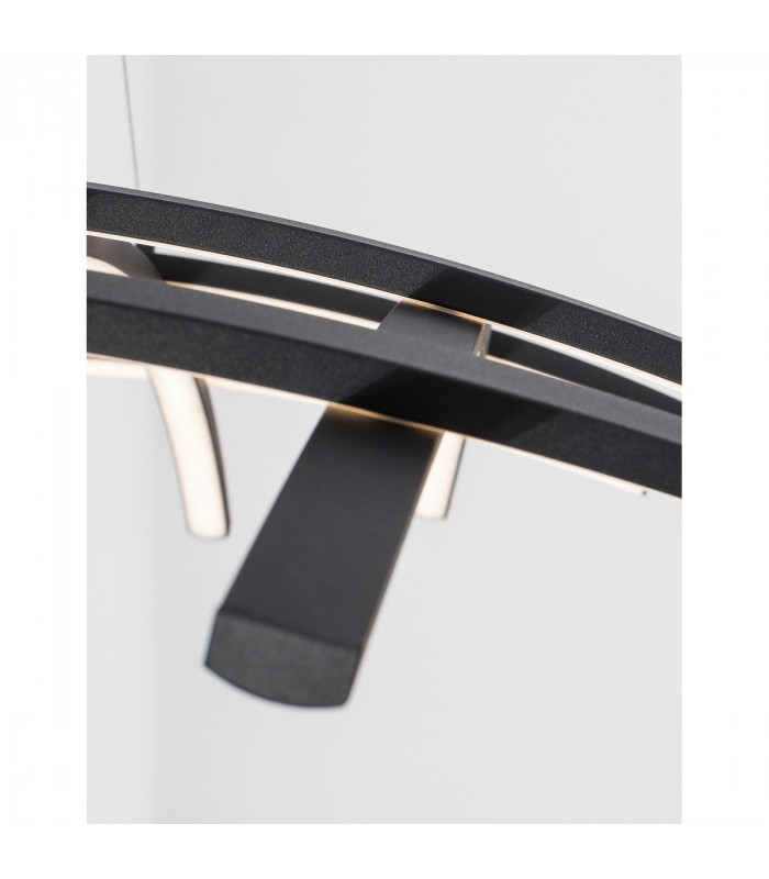 Gropius Integrated LED Pendant Ceiling Light Dimmable Sandy Black Aluminium LED 83W 4000Lm 3000K-4