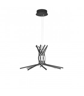 Norine Integrated LED Pendant Ceiling Light Sandy Black Aluminium LED 60W 1847Lm 3000K-1
