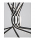 Norine Integrated LED Pendant Ceiling Light Sandy Black Aluminium LED 60W 1847Lm 3000K-4