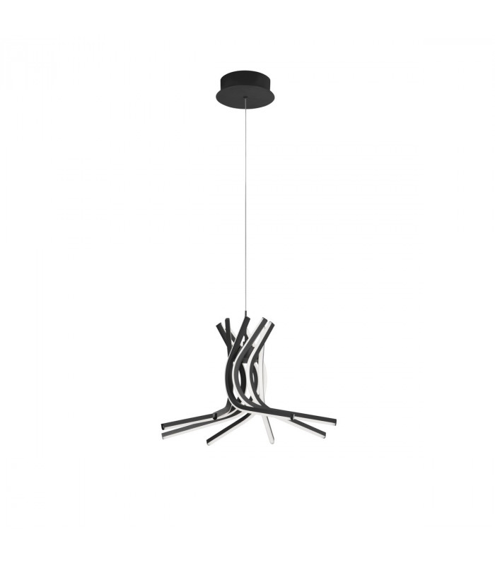 Norine Integrated LED Pendant Ceiling Light Sandy Black Aluminium LED 50W 1450Lm 3000K-1