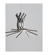 Norine Integrated LED Pendant Ceiling Light Sandy Black Aluminium LED 50W 1450Lm 3000K-2