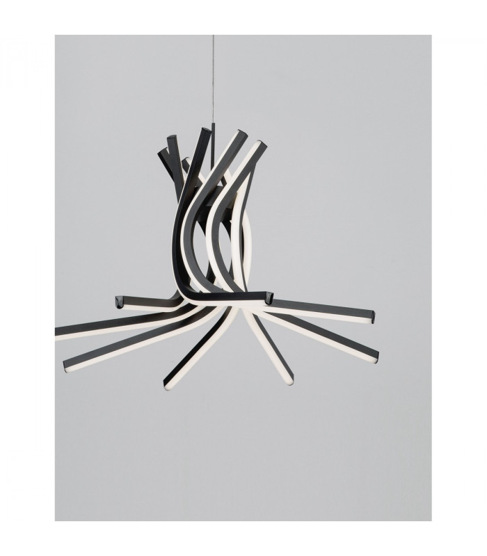 Norine Integrated LED Pendant Ceiling Light Sandy Black Aluminium LED 50W 1450Lm 3000K-2