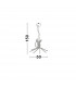 Norine Integrated LED Pendant Ceiling Light Sandy Black Aluminium LED 50W 1450Lm 3000K-7