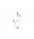Ring Integrated LED Pendant Ceiling Light Dimmable Sandy Black Aluminium LED 28W 1600Lm 3000K-9