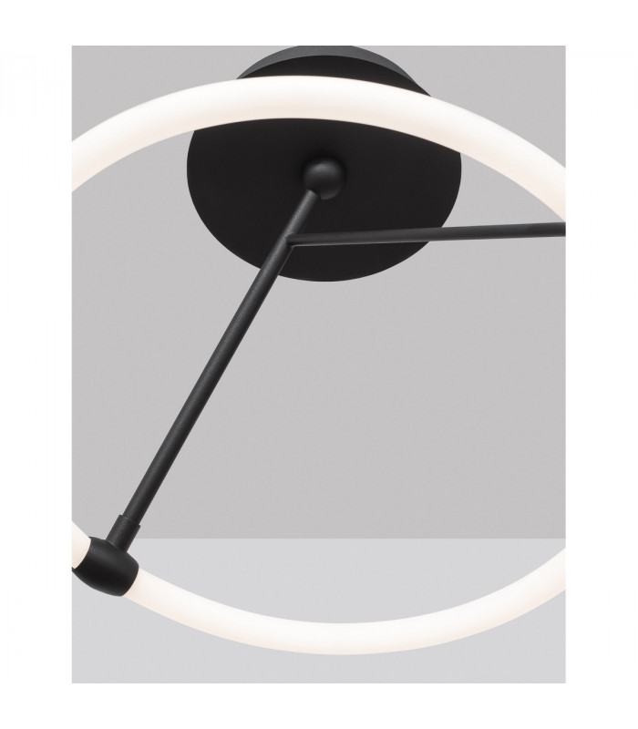 Janus Integrated LED Semi Flush Light Sandy Black Aluminium LED 21W 1900Lm 3000K-2