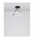 Janus Integrated LED Semi Flush Light Sandy Black Aluminium LED 21W 1900Lm 3000K-4