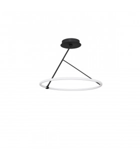 Janus Integrated LED Semi Flush Light Dimmable Sandy Black Aluminium LED 30W 2700Lm 3000K-1