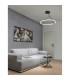 Janus Integrated LED Semi Flush Light Dimmable Sandy Black Aluminium LED 30W 2700Lm 3000K-2