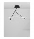 Janus Integrated LED Semi Flush Light Dimmable Sandy Black Aluminium LED 30W 2700Lm 3000K-3