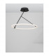 Janus Integrated LED Semi Flush Light Dimmable Sandy Black Aluminium LED 30W 2700Lm 3000K-4