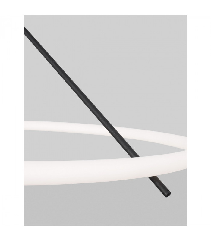 Janus Integrated LED Semi Flush Light Dimmable Sandy Black Aluminium LED 30W 2700Lm 3000K-5