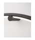 Ring Integrated LED Wall Lamp Sandy Black Aluminium Black Fabric Wire LED 18W 950Lm 3000K-3