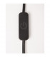 Ring Integrated LED Wall Lamp Sandy Black Aluminium Black Fabric Wire LED 18W 950Lm 3000K-5
