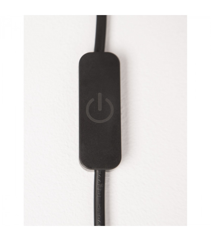 Ring Integrated LED Wall Lamp Sandy Black Aluminium Black Fabric Wire LED 28W 1445Lm 3000K-7