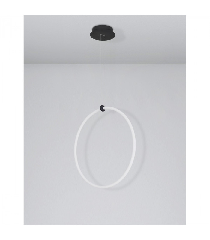 Gropius Integrated LED Pendant Ceiling Light Dimmable Sandy Black Aluminium LED 30W 2700Lm 3000K-3