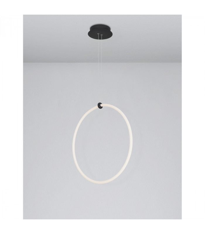 Gropius Integrated LED Pendant Ceiling Light Dimmable Sandy Black Aluminium LED 30W 2700Lm 3000K-4