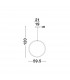 Gropius Integrated LED Pendant Ceiling Light Dimmable Sandy Black Aluminium LED 30W 2700Lm 3000K-7