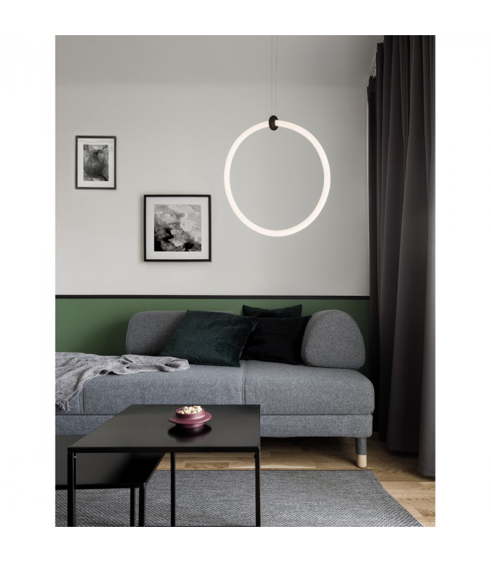 Gropius Integrated LED Pendant Ceiling Light Sandy Black Aluminium LED 21W 1900Lm 3000K-2