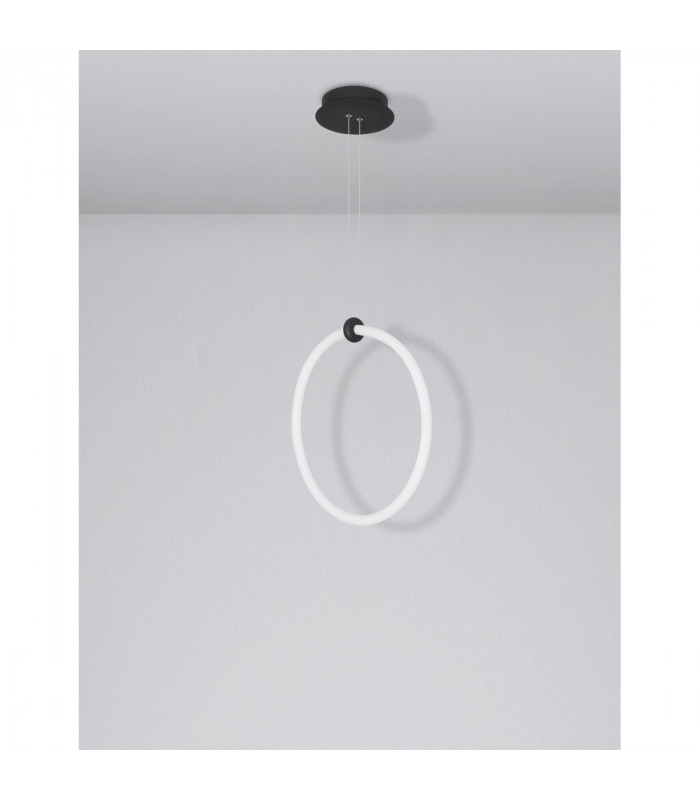 Gropius Integrated LED Pendant Ceiling Light Sandy Black Aluminium LED 21W 1900Lm 3000K-3