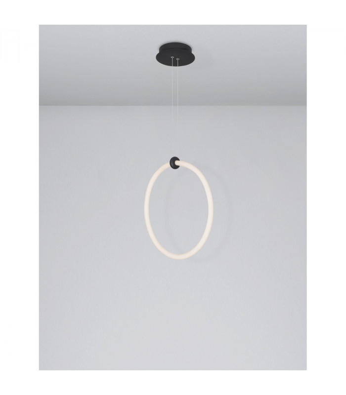 Gropius Integrated LED Pendant Ceiling Light Sandy Black Aluminium LED 21W 1900Lm 3000K-4