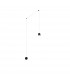 Amadeo Pendant Ceiling Light Sandy Black Aluminium Adjustable Switched LED 6W 380Lm 3000K-1