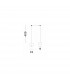 Amadeo Pendant Ceiling Light Sandy Black Aluminium Adjustable Switched LED 6W 380Lm 3000K-2