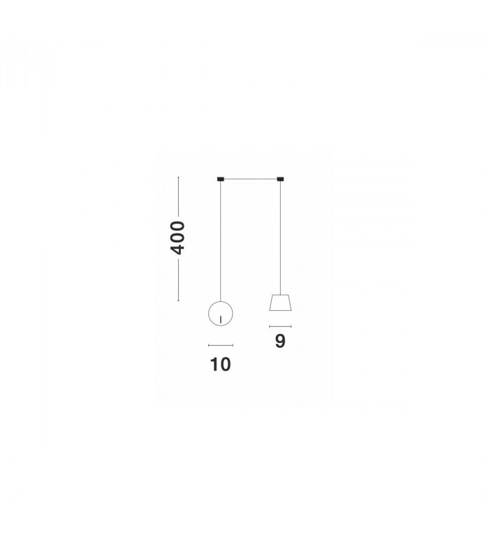 Amadeo Pendant Ceiling Light Sandy Black Aluminium Adjustable Switched LED 6W 380Lm 3000K-2