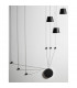 Amadeo Pendant Ceiling Light Sandy Black Aluminium Adjustable Switched LED 36W 2280Lm 3000K-4