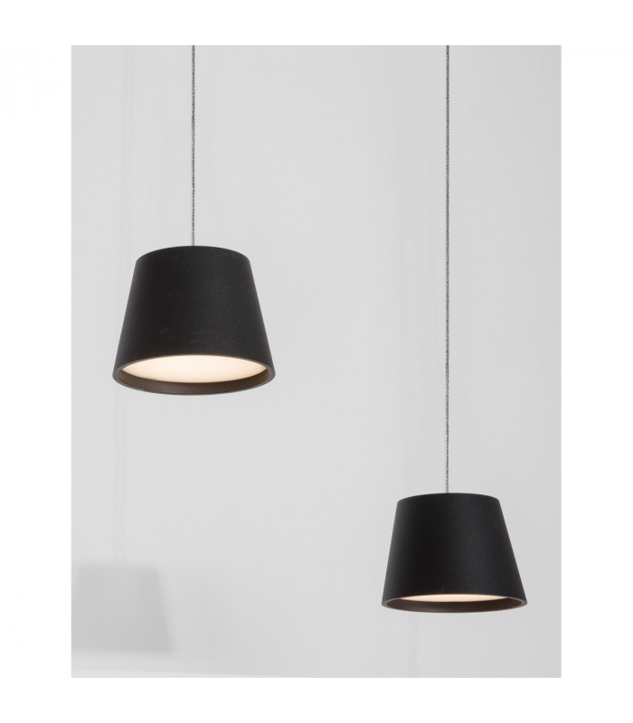 Amadeo Pendant Ceiling Light Sandy Black Aluminium Adjustable Switched LED 36W 2280Lm 3000K-6