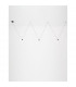 Nocci 3 Light Integrated LED Pendant Ceiling Light Black Aluminium Black Fabric Wire LED 3x4.5W 660Lm 3000K-3