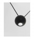 Nocci 3 Light Integrated LED Pendant Ceiling Light Black Aluminium Black Fabric Wire LED 3x4.5W 660Lm 3000K-4