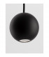 Nocci Slim Pendant Ceiling Light Black Aluminium Black Fabric Wire LED 4.5W 220Lm 3000K-5