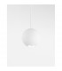 Nocci Slim Pendant Ceiling Light White Aluminium White Fabric Wire LED 4.5W 220Lm 3000K-3