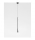 Goccio Slim Pendant Ceiling Light Black Aluminium Steel Black Fabric Wire LED 7W 213Lm 3000K-4
