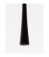 Goccio Slim Pendant Ceiling Light Black Aluminium Steel Black Fabric Wire LED 7W 213Lm 3000K-5